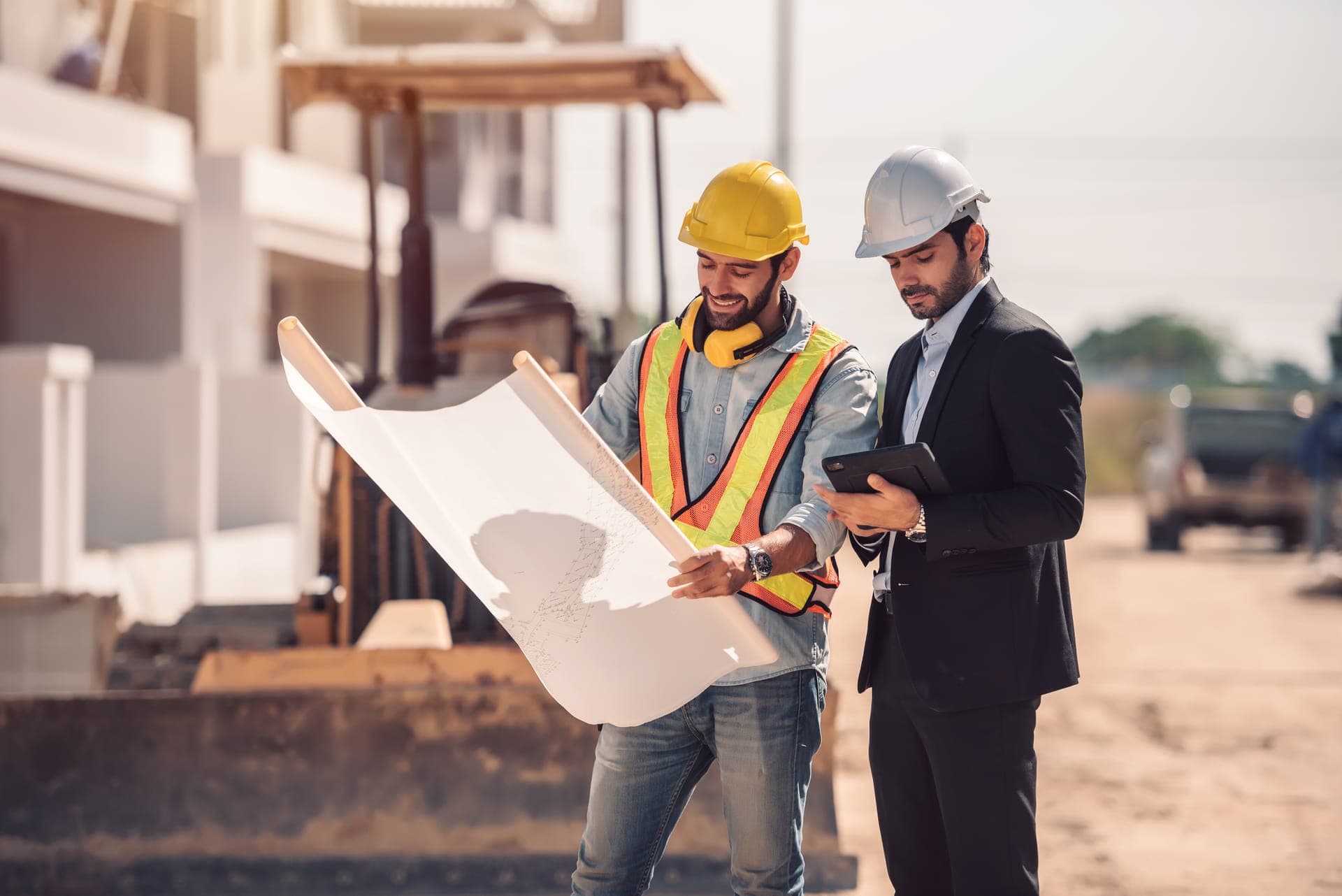 Équipe Experts BTP sur chantier