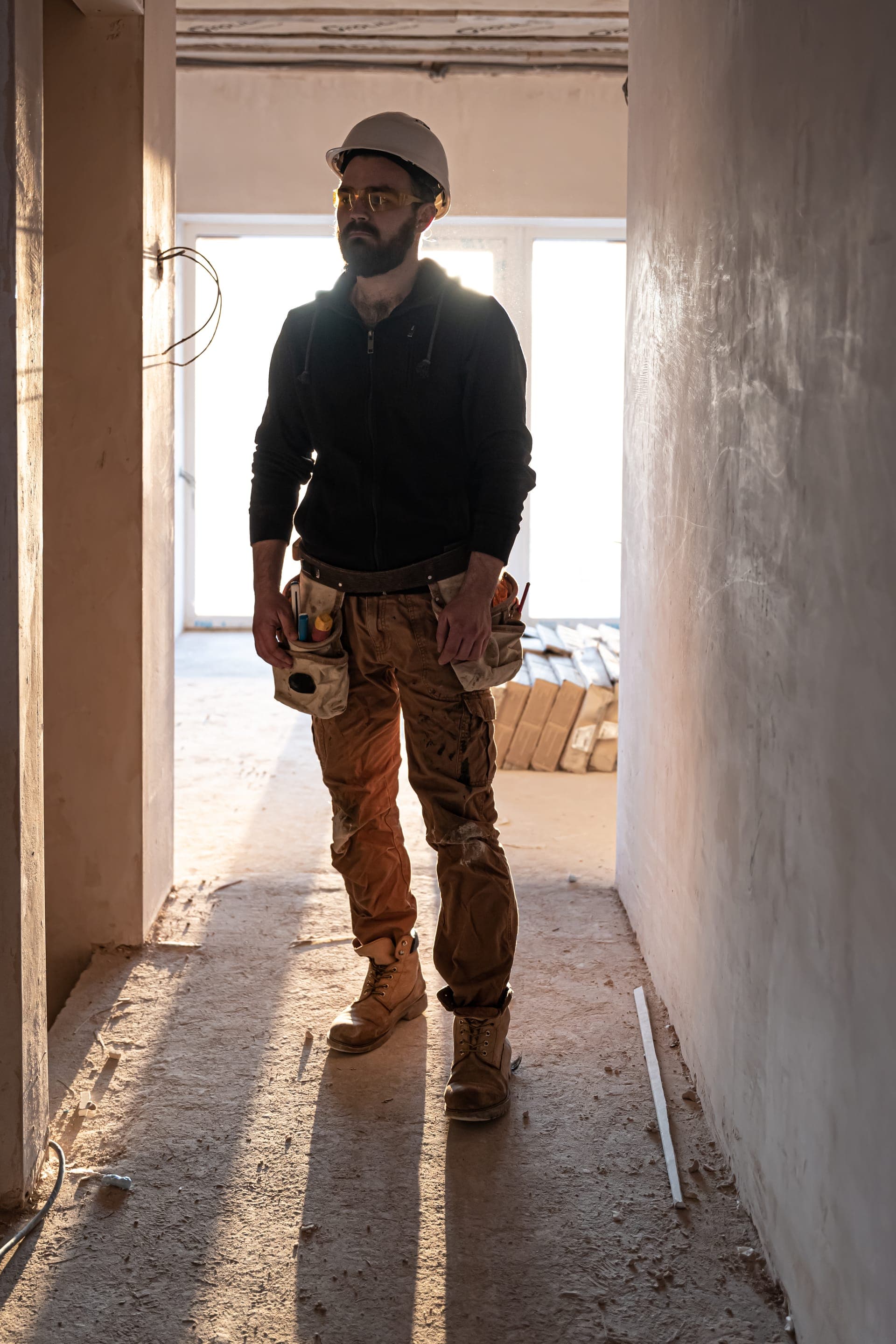 Artisan sur chantier